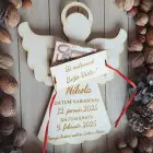 Darček na KRST výška 25cm ANJELIK