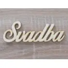 Drevený nápis Svadba 70x205mm