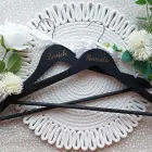 Holzkleiderständer für Hochzeiten 2 Stück SCHWARZ