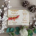 Pamiatka na "Prvé sväté prijímanie" drevená obálka 17cm