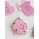 5 pendants with the name and animal lion