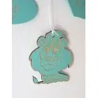 5 pendants with the name and animal lion