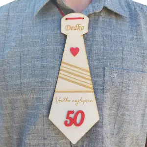 Birthday tie gift for a man 28cm 2