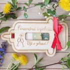 Wooden money envelope Financial injection 22cm