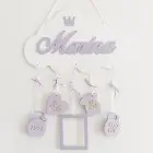 Obláčik s menom dieťatka a údajmi o narodení 35cm