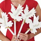 Výzdoba do kostola na 1. sväte prijímanie HOLUBICE s menom