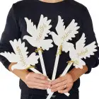 Výzdoba do kostola na 1. sväte prijímanie HOLUBICE s menom