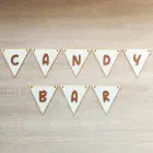 Wooden garland 10x10cm price per piece letter
