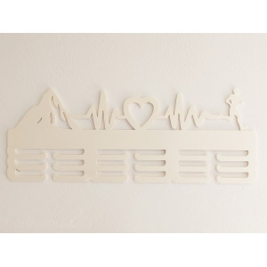 Vešiak na medaily prírodný HORY PULZ SRDCE BEH 55cm 2