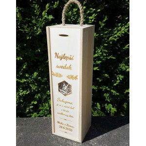 Beste Trauzeugengeschenk-Weinverpackung