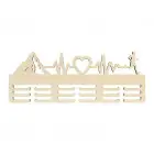 Medaillenhalter Natur BERGE PULS HERZ LAUFEN 55cm