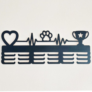 Wooden medal hanger painted 55cm for DOG 2