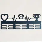 Medaillenhalter aus Holz bemalt 55cm für HUND