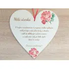 Holzherz 30cm Liebe Oma + INDIVIDUELLE WIDMUNG