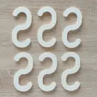 Wooden hook for hanging 6 x 12.5 cm (pack of 12)