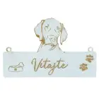 Wooden dog tag 25x15.5cm