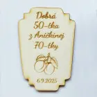 Holzetikett 5x8cm für Verpackungen