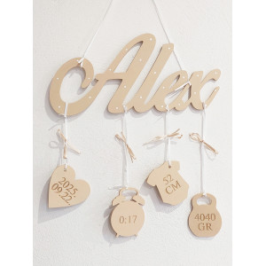 Holztabelle mit beige Farbe