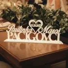 Svadobný stojan s krstnými menami