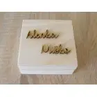 Natural wedding ring box