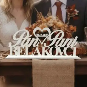 Svadobný stojan Pán a Pani