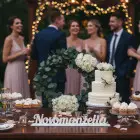 Wedding stand Newlyweds