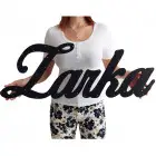 Custom-made hanging painted name, width 80cm - Lara