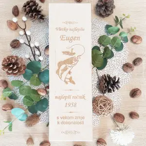 Holzverpackung für 1 Flasche