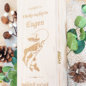 Wine gift box with metal closure - Fisherman 2