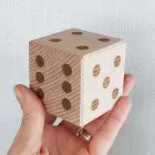 Spielwürfel aus Holz, 5,5 cm