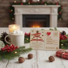 Vianočná pohľadnica drevená 18x12,50cm