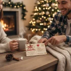 Vianočná pohľadnica drevená 18x12,50cm