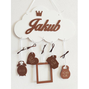 Name with cloud color brown