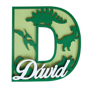 Brief mit Namen - Dinosaurier