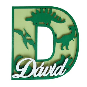 Brief mit Namen - Dinosaurier