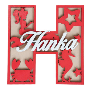 Letter with name - mermaid