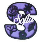 30cm Písmeno s menom - kvety