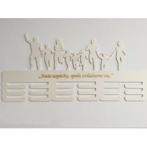 Medal hanger FAMILY running with lasered text 55cm 2