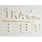 Vešiak na medaile KONE laserovaným textom 55cm