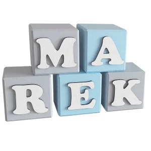 Dekoračné kocky s menom 5,5cm
