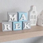 Dekoračné kocky s menom 5,5cm
