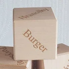 Drevená kocka pre nerozhodných 5,5cm - Jedlo