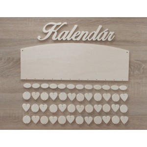 Holz Familienkalender mit sauberen Kanten Typ C mit der Aufschrift "Kalender"