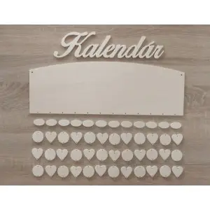 Holz Familienkalender mit sauberen Kanten Typ C mit der Aufschrift "Kalender"