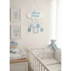 Zwei Namen auf einer Wolke mit Geburtsdaten, 35 cm