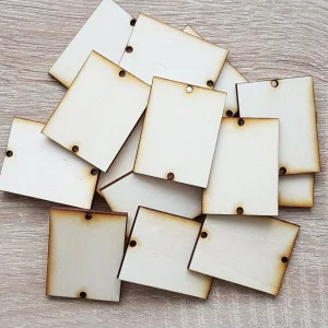 Rectangular cutouts with rounded edges for the family calendar accessories