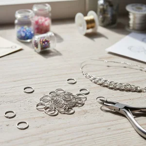 Metal rings 12mm pack of 25 silver 2