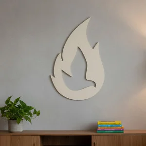 Výzdoba do kostola plameň 70cm 2