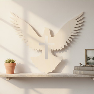 Výzdoba do kostola holubica 40cm 2