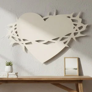 Heart with the Crown of Jesus - Divine Heart 80cm 2